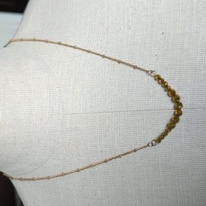 Brandy Melville gold bead and chain dainty necklace